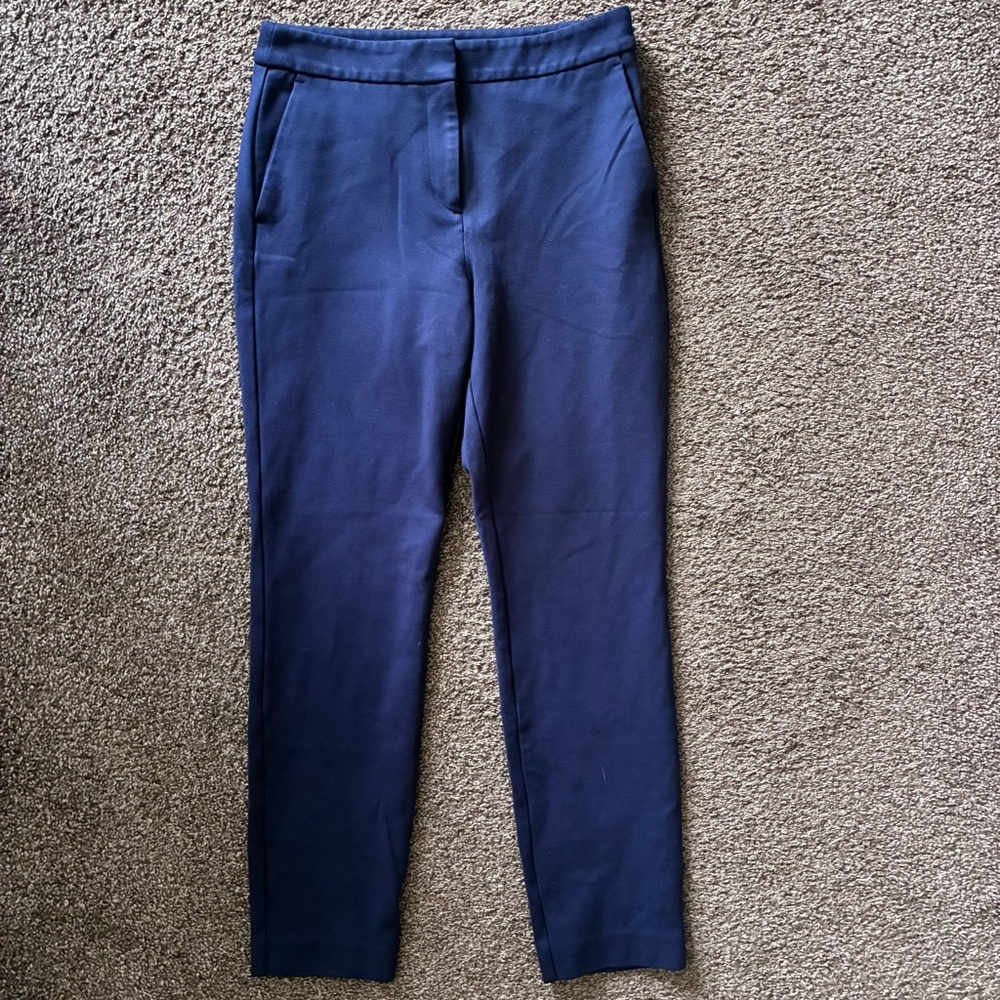 Boden Women's Navy Blue Dress Pants, Size 6 Long, Stretch, Straight Leg